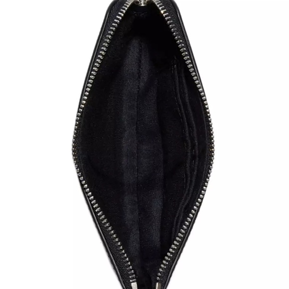 Coach Snowman Print Wristlet Leather Zip Pouch Holiday Set - Picture 4 of 6